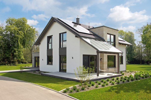 Außenansicht eines Hauses Außenansicht eines Hauses
