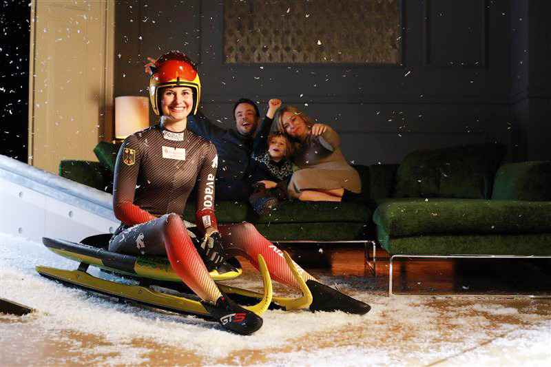 Julia Taubitz, Olympiasiegerin im Rennrodeln und Testimonial von envia TEL