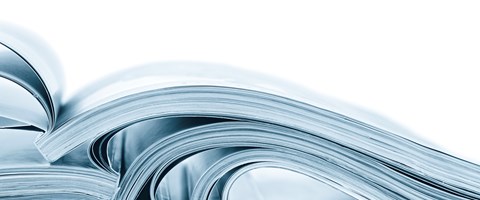 Aufgeschlagene Bücher Duplex blau Aufgeschlagene Bücher Duplex blau
