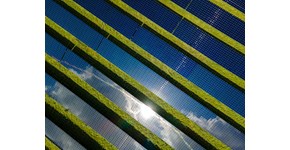 Solarpark von oben Solarpark von oben