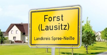 Ortseingangsschild Forst Ortseingangsschild Forst
