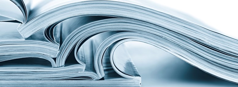 Aufgeschlagene Bücher Duplex blau Aufgeschlagene Bücher Duplex blau