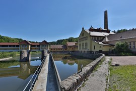 Gelände des Wasserkraftwerks Mittweida Gelände des Wasserkraftwerks Mittweida