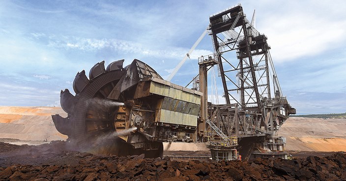Bagger im Tagebau Bagger im Tagebau