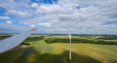 Luftaufnahme des Windparks Frehne der enviaM AG Luftaufnahme des Windparks Frehne der enviaM AG