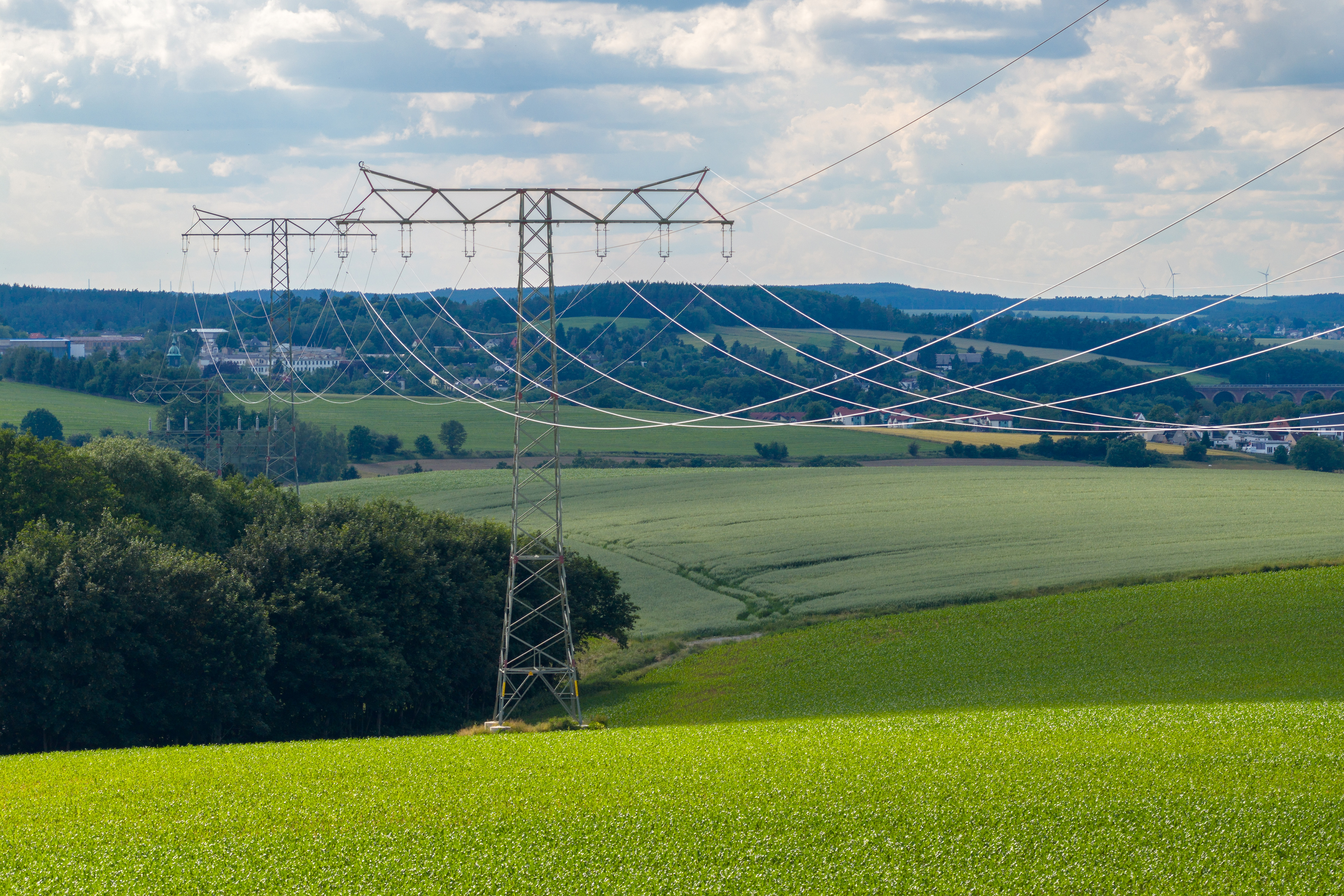 Strommasten in Reichenbach